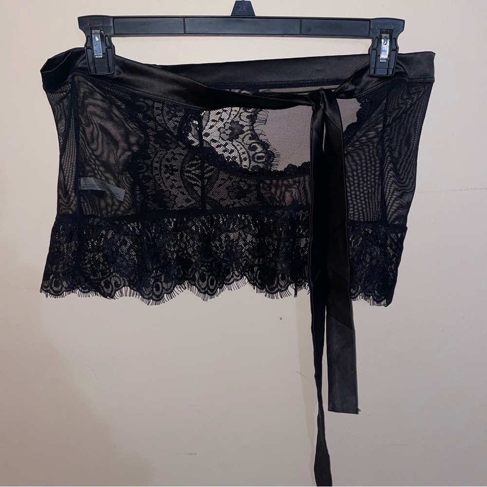 SOLD Elegant Black Lace Women’s Intimate Skirt